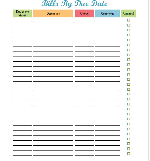 Bill Due Date Tracker